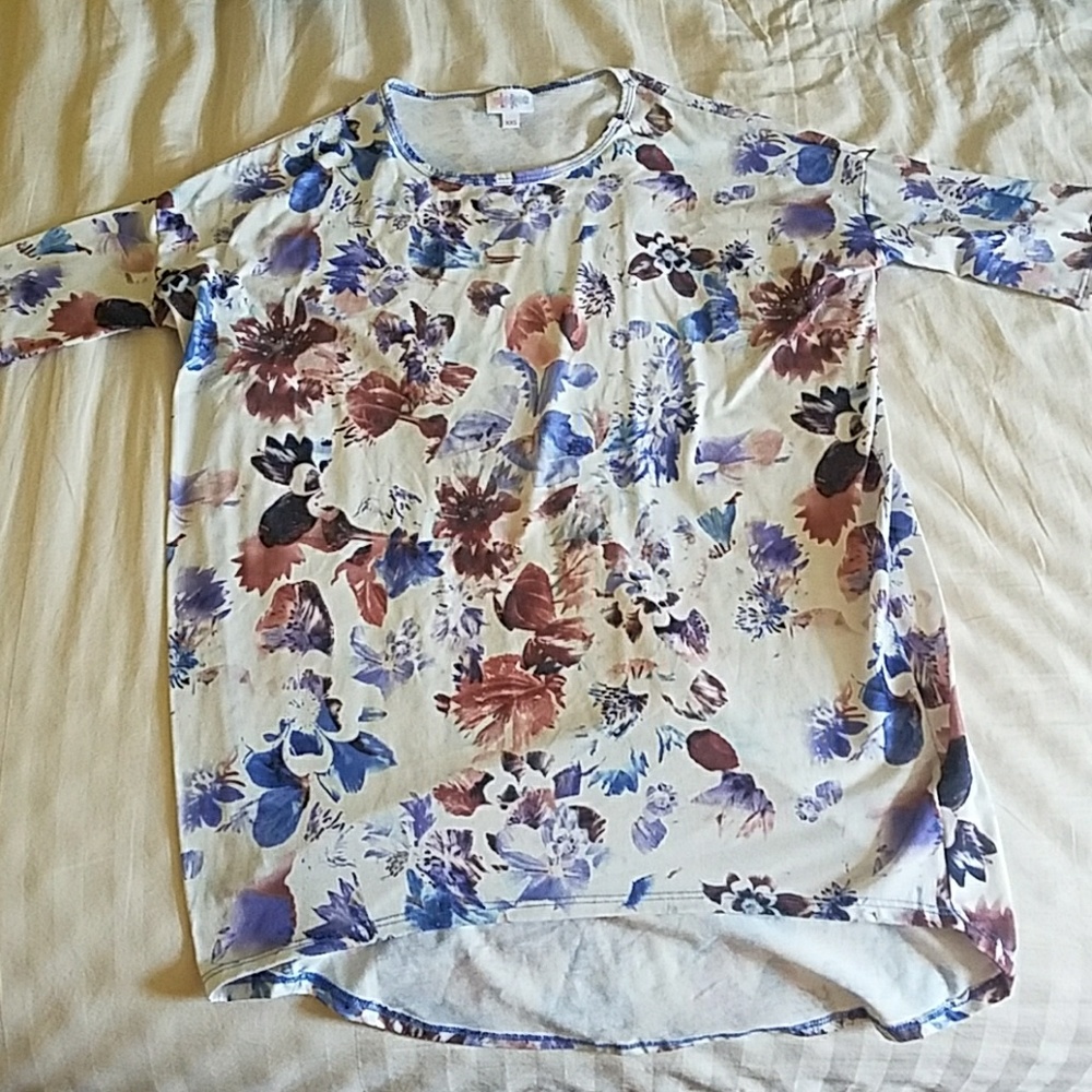 LuLaRoe watercolor flower Irma XXS